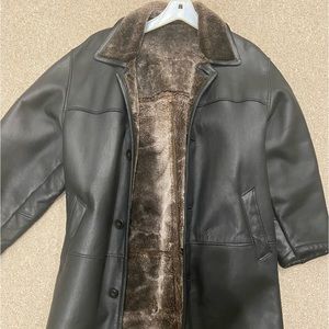 Custom Made Italian Leather fur Jacket- Men’s